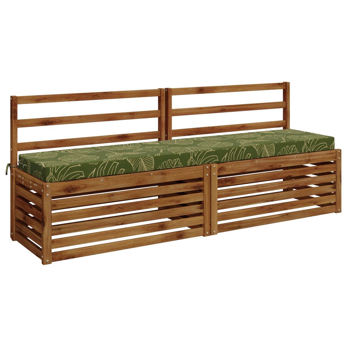 Bænkpude SOEST 100% polyester Bladdesign 170 x 40 x 8 cm