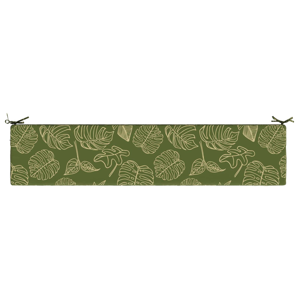 Bænkpude SOEST 100% polyester Bladdesign 170 x 40 x 8 cm