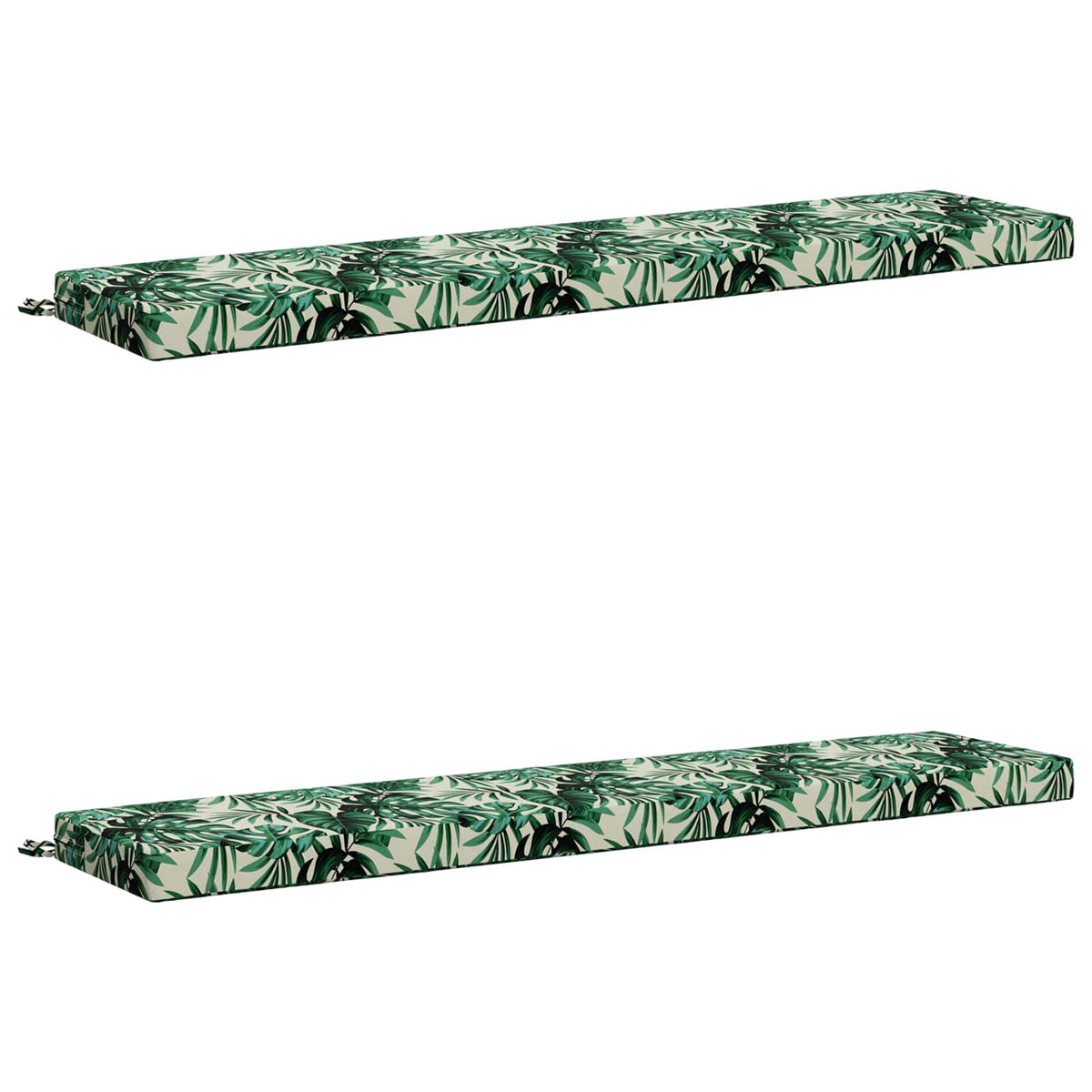 2-delt bænkepude SOEST 2 stk. 100% polyester Bladmønster