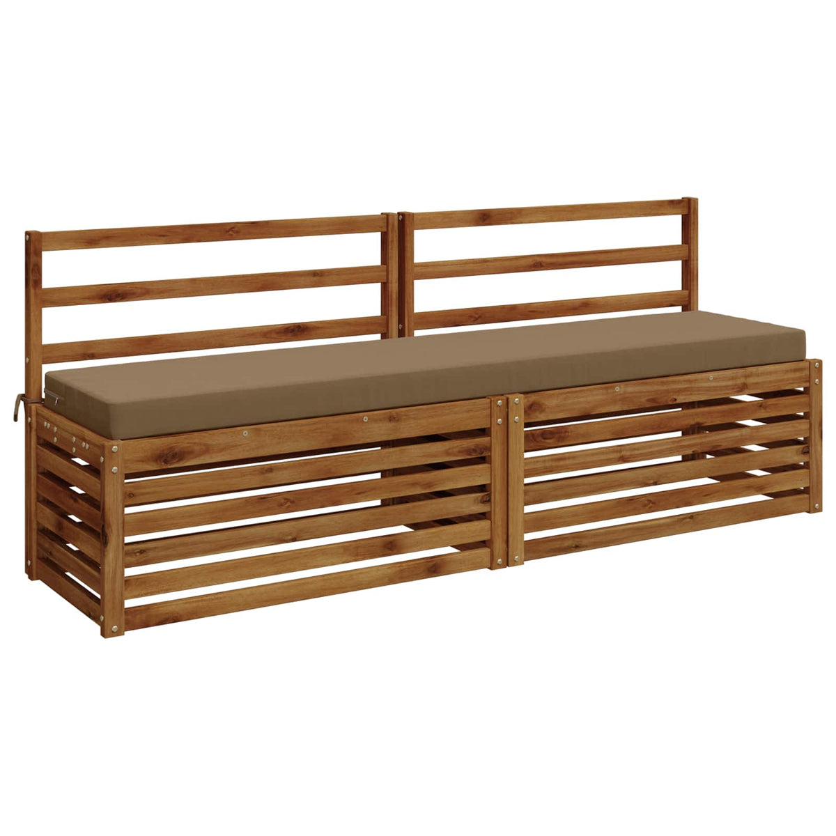 Bænkpude SOEST 100% polyester Gråbrun 170 x 40 x 8 cm