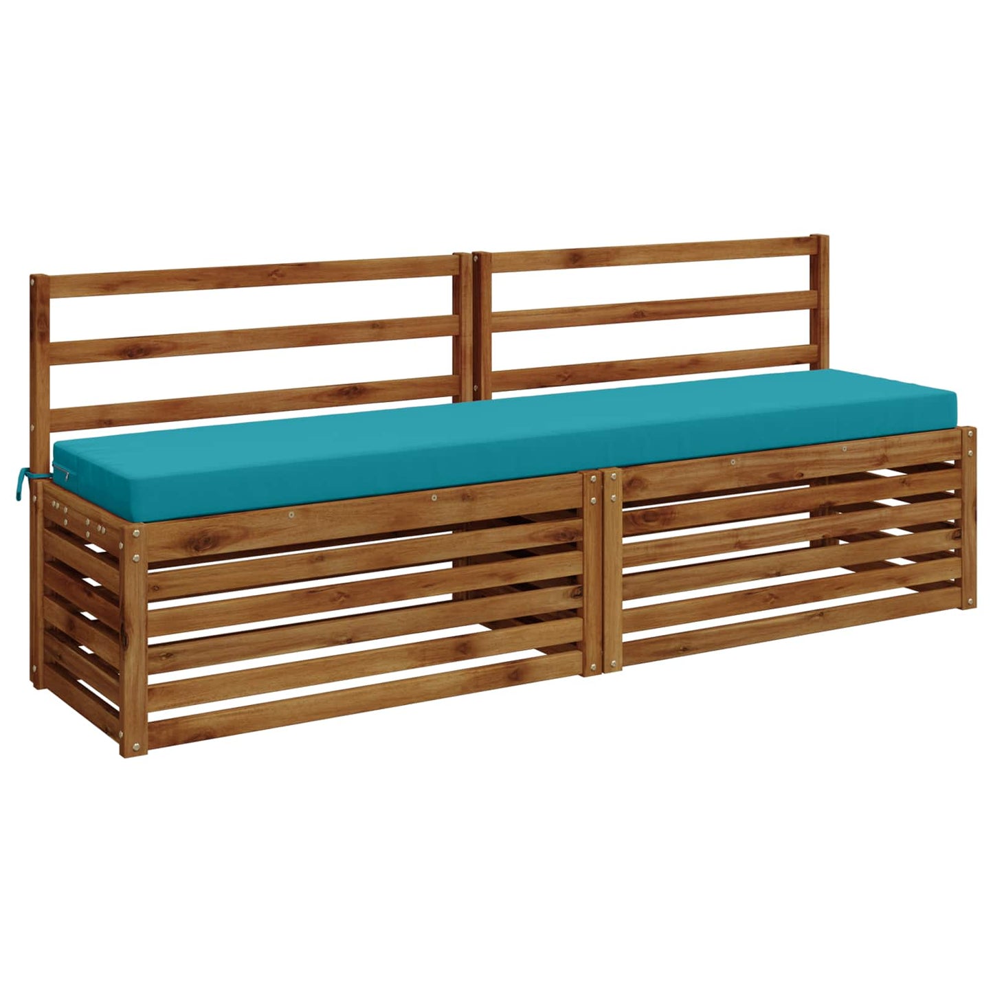 Bænkpude SOEST 100% polyester Turkis 170 x 40 x 8 cm