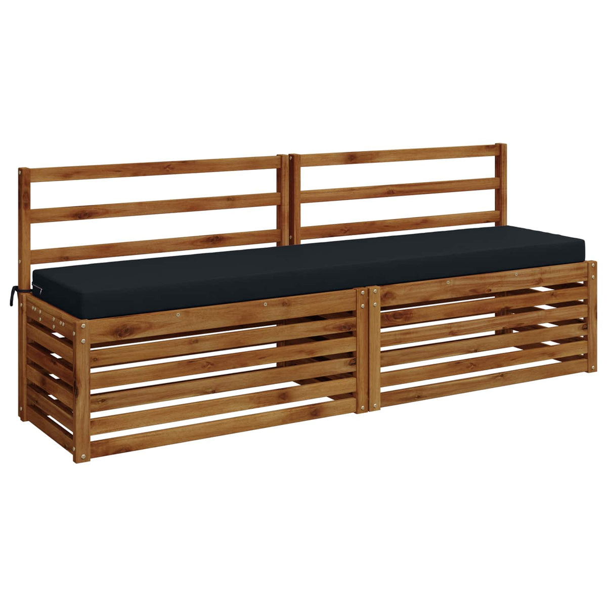 Bænkpude SOEST 100% polyester Mørk blå 180 x 40 x 8 cm