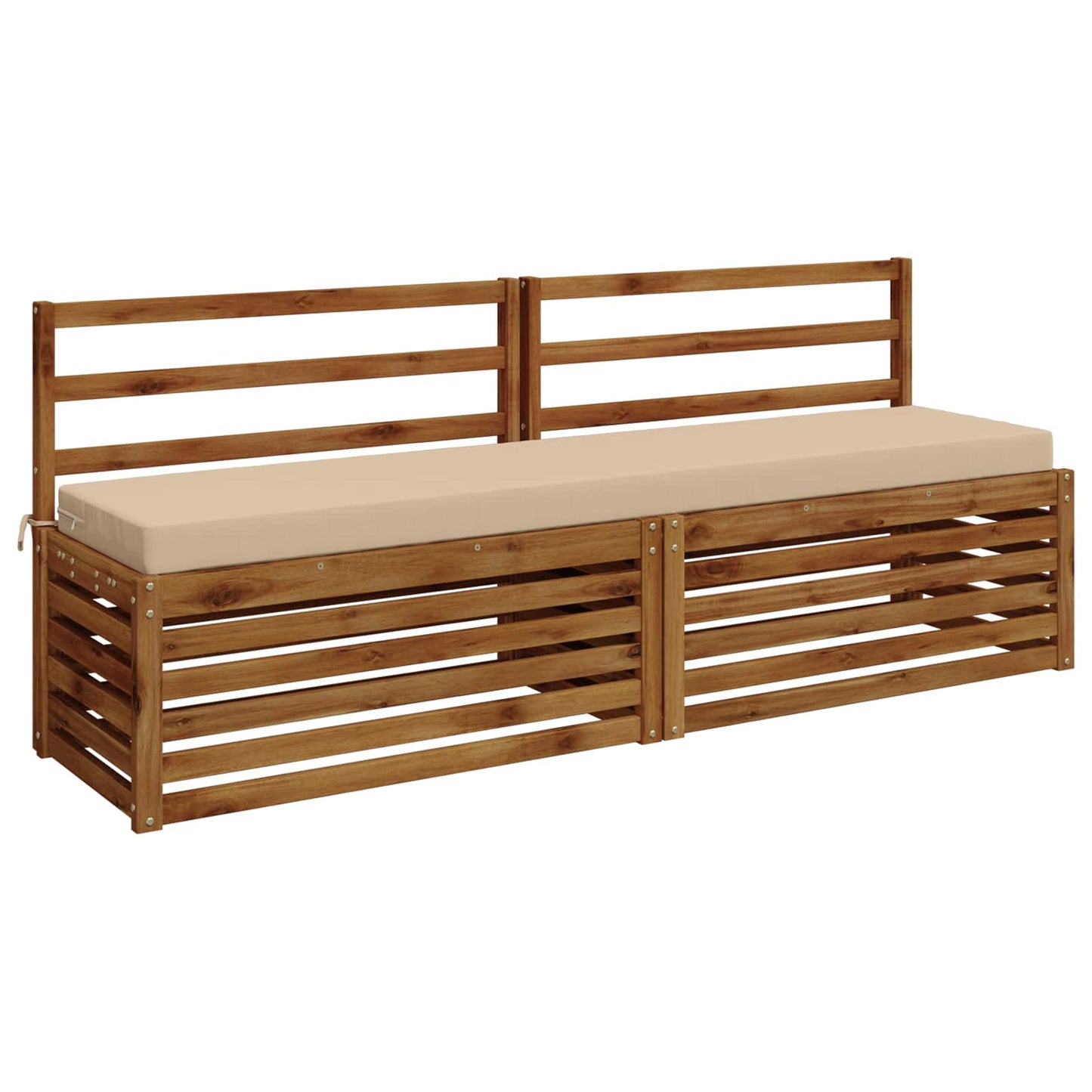 Bænkpude SOEST 100% polyester Cremefarvet 180 x 40 x 8 cm