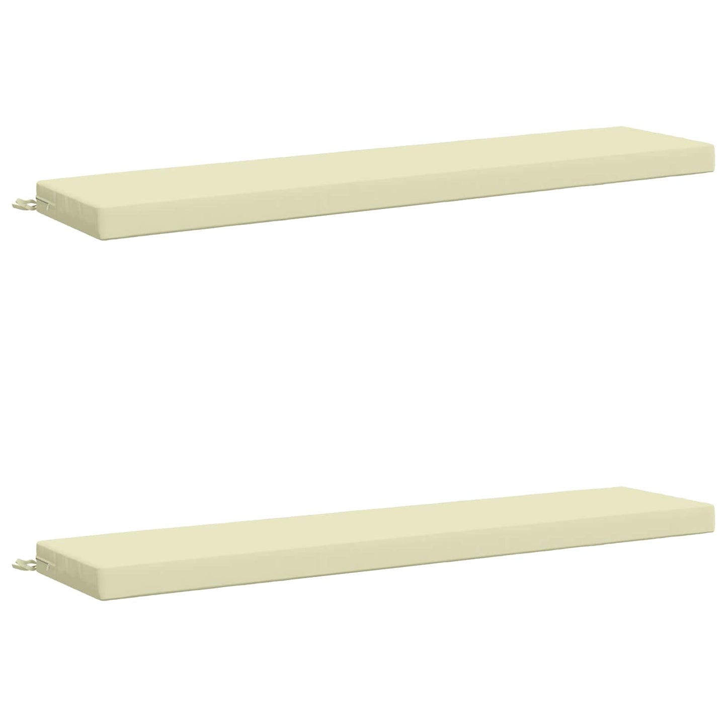 2-delt bænkepude SOEST 2 stk. 100% polyester Cremefarvet