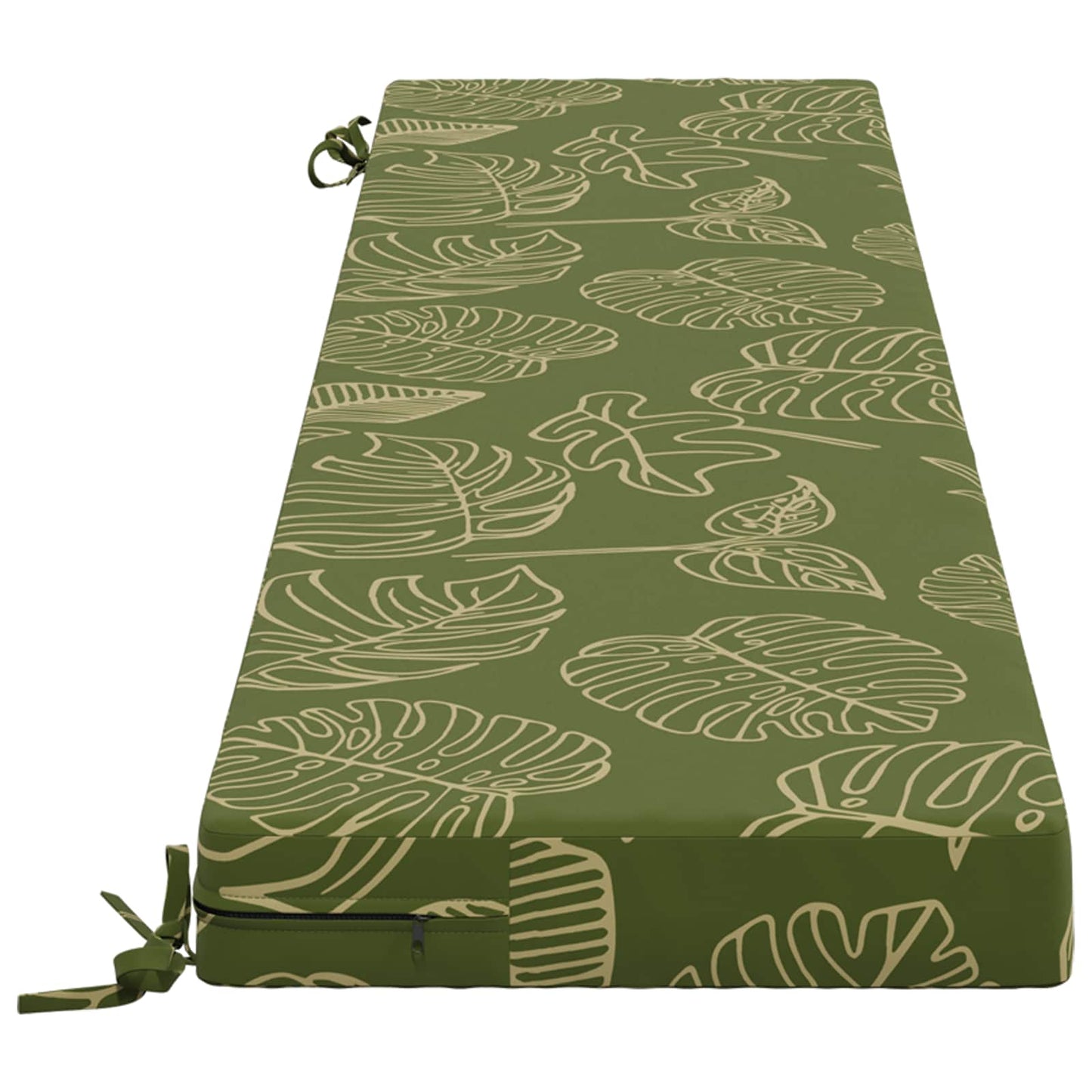 Bænkpude SOEST 100% polyester Bladdesign 180 x 40 x 8 cm