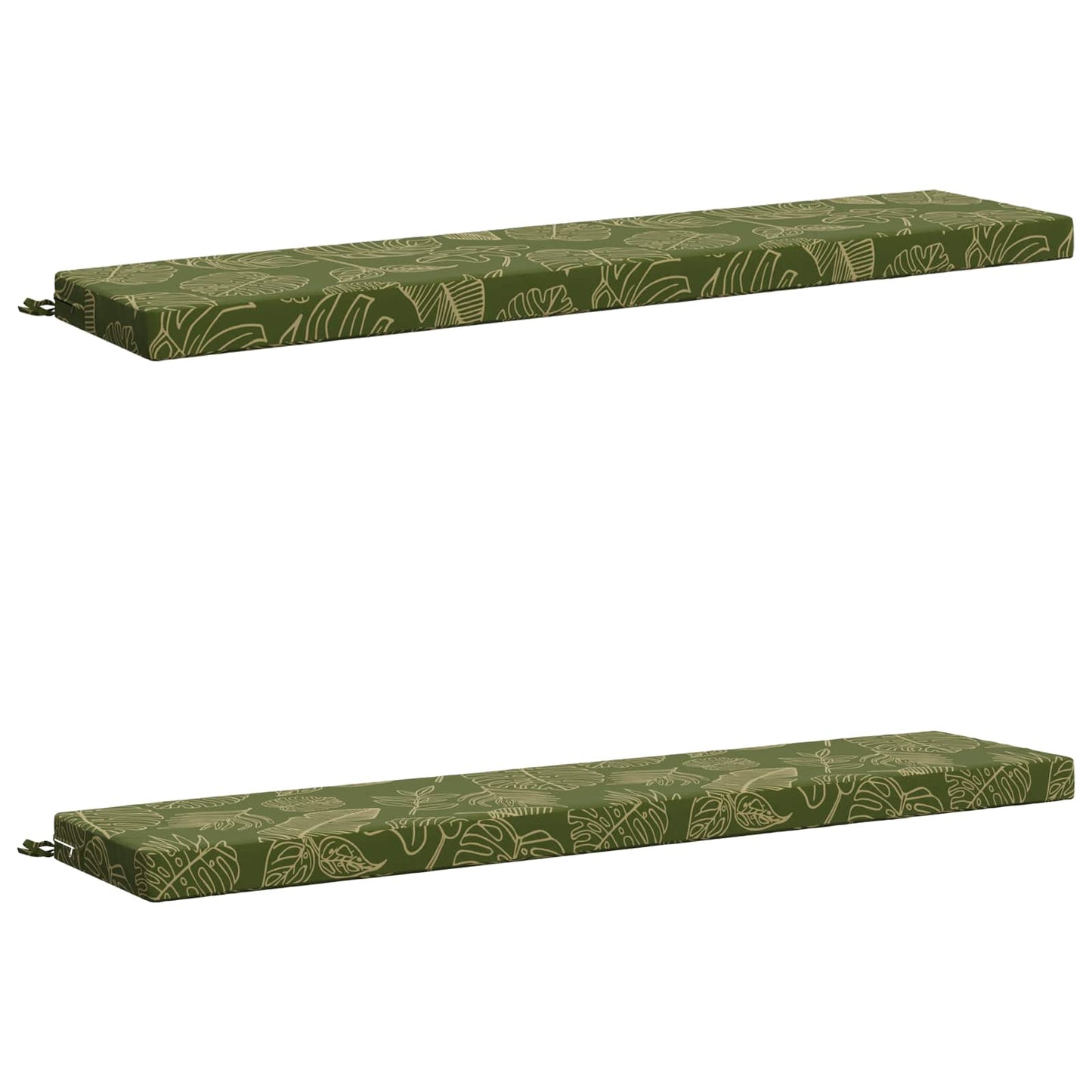 2-delt bænkepude SOEST 2 stk. 100% polyester Bladdesign