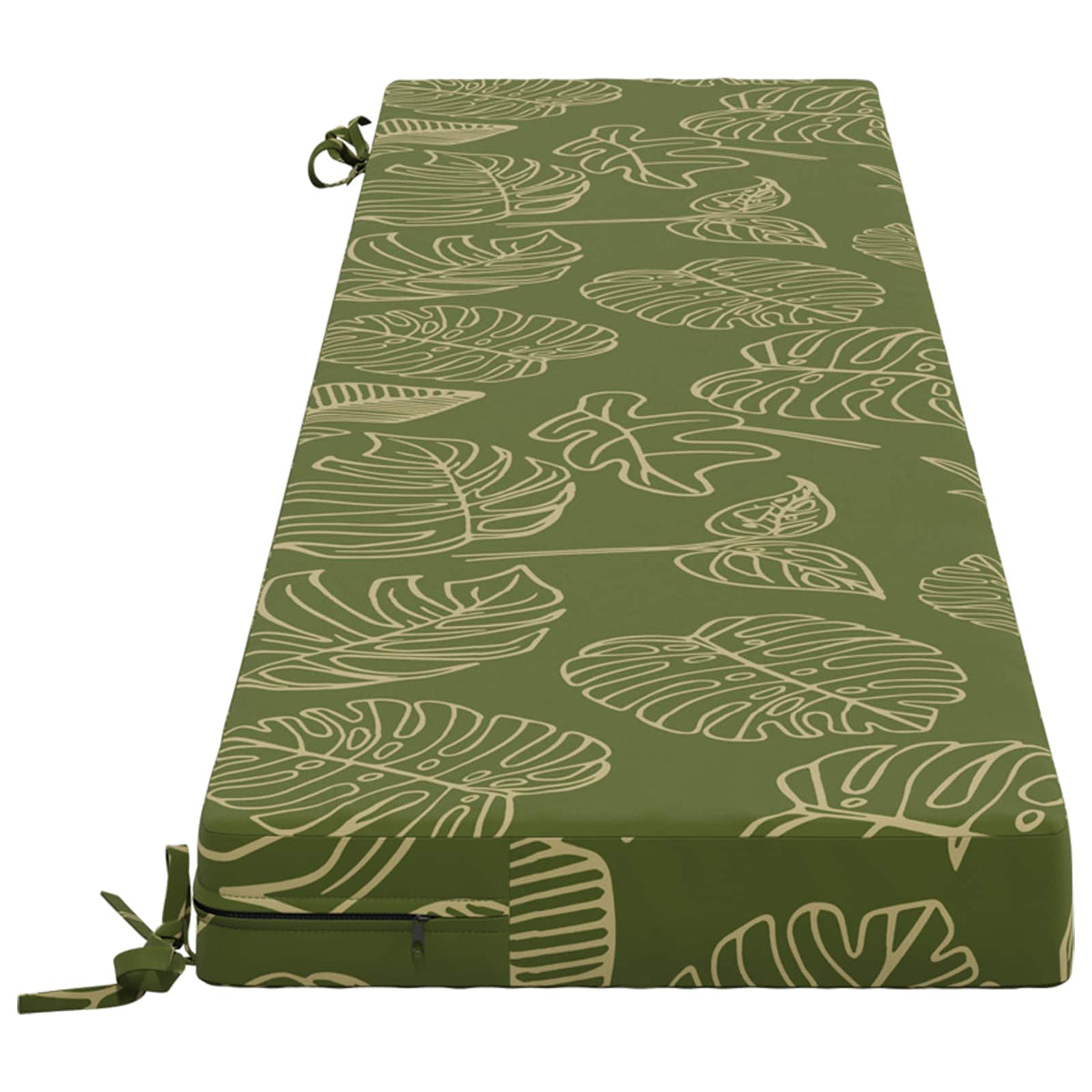 2-delt bænkepude SOEST 2 stk. 100% polyester Bladdesign