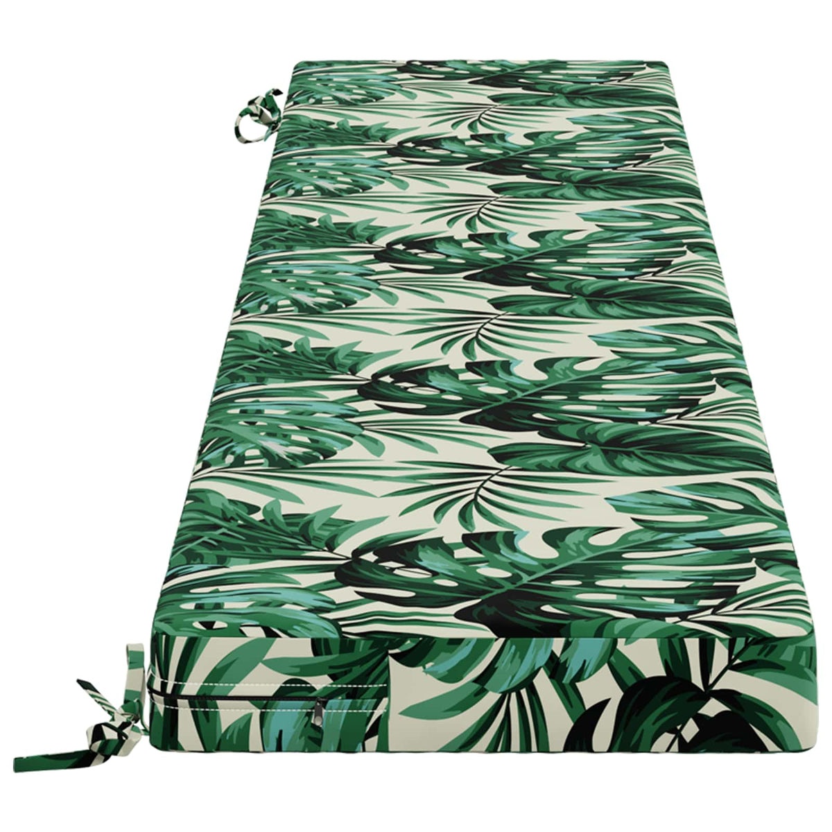 Bænkpude SOEST 100% polyester Bladmønster 180 x 40 x 8 cm