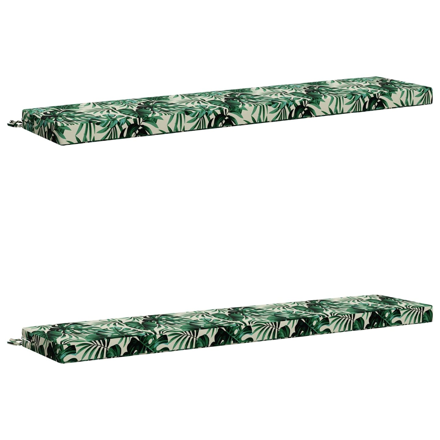 2-delt bænkepude SOEST 2 stk. 100% polyester Bladmønster