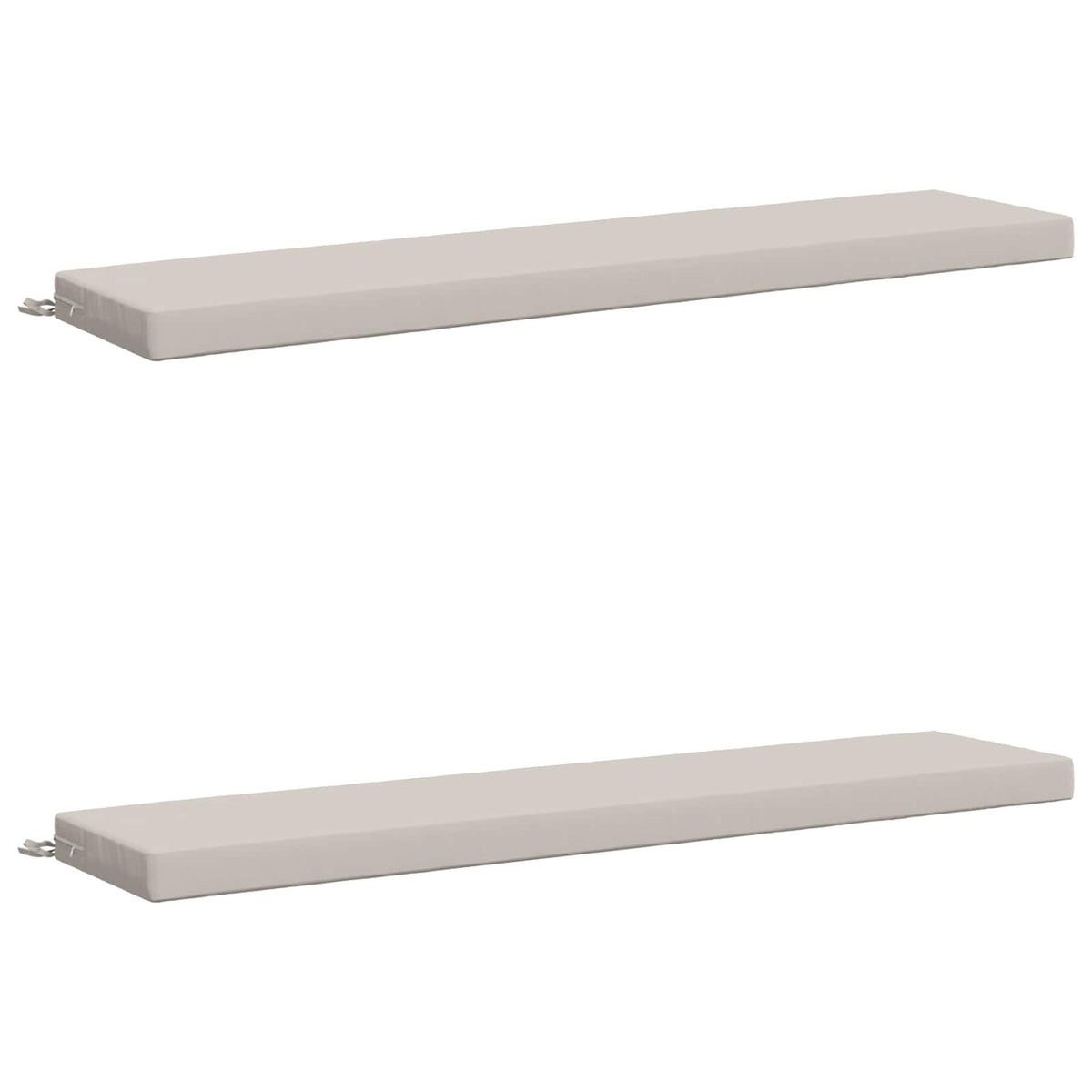 2-delt bænkepude SOEST 2 stk. 100% polyester Hvid