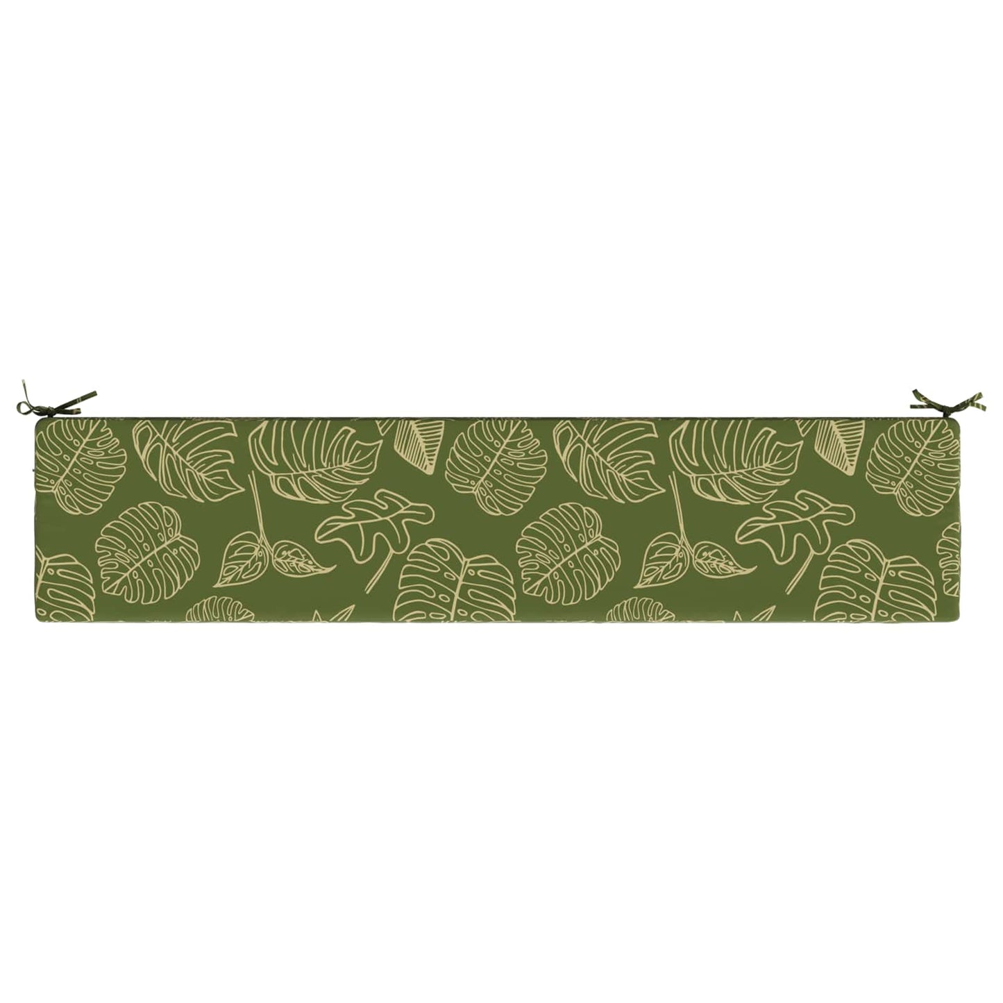 Bænkpude SOEST 100% polyester Bladdesign 200 x 40 x 8 cm