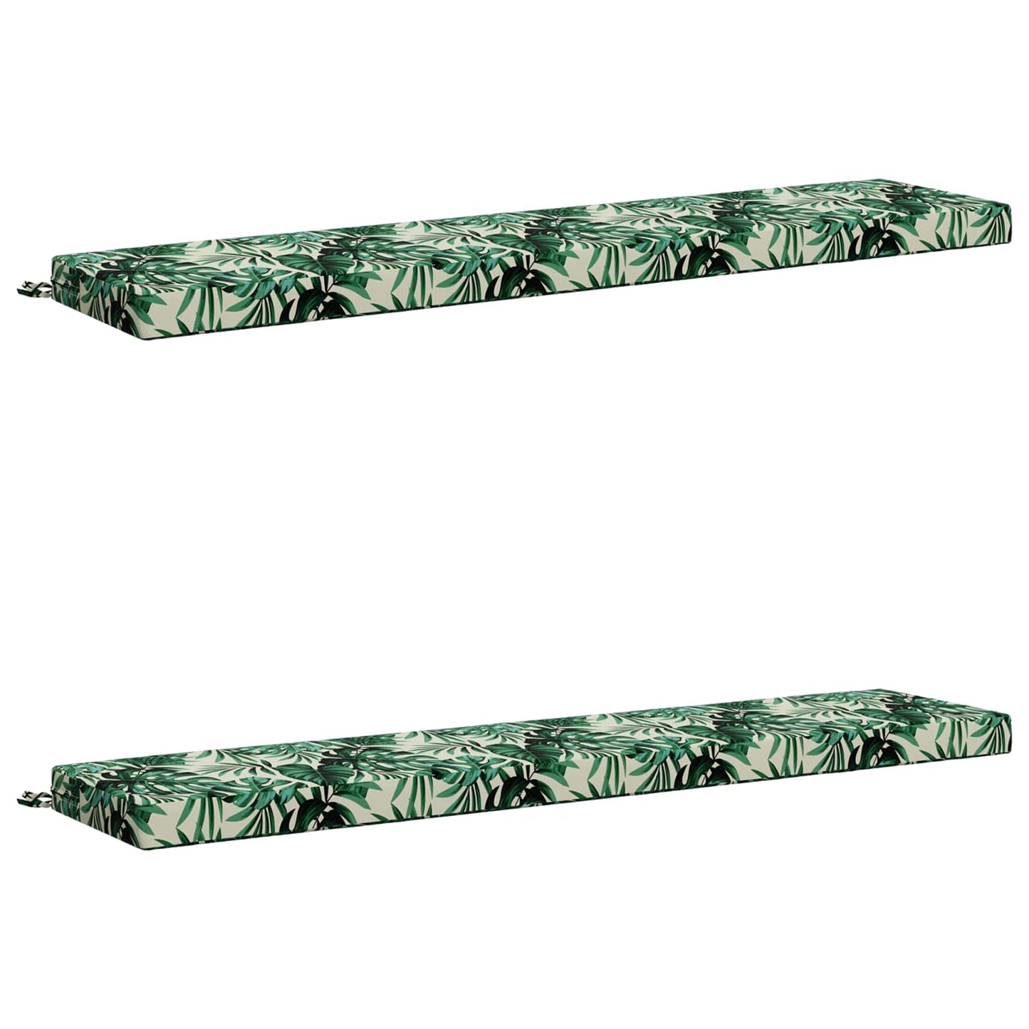 2-delt bænkepude SOEST 2 stk. 100% polyester Bladmønster