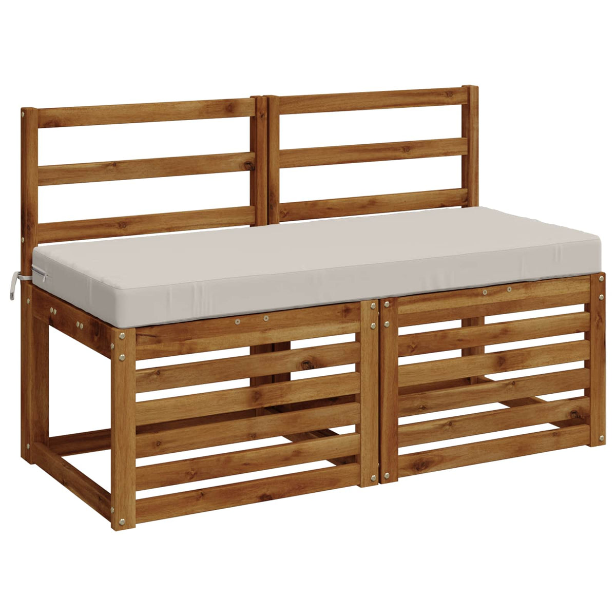 Bænkpude SOEST 100% polyester Hvid 110 x 50 x 8 cm