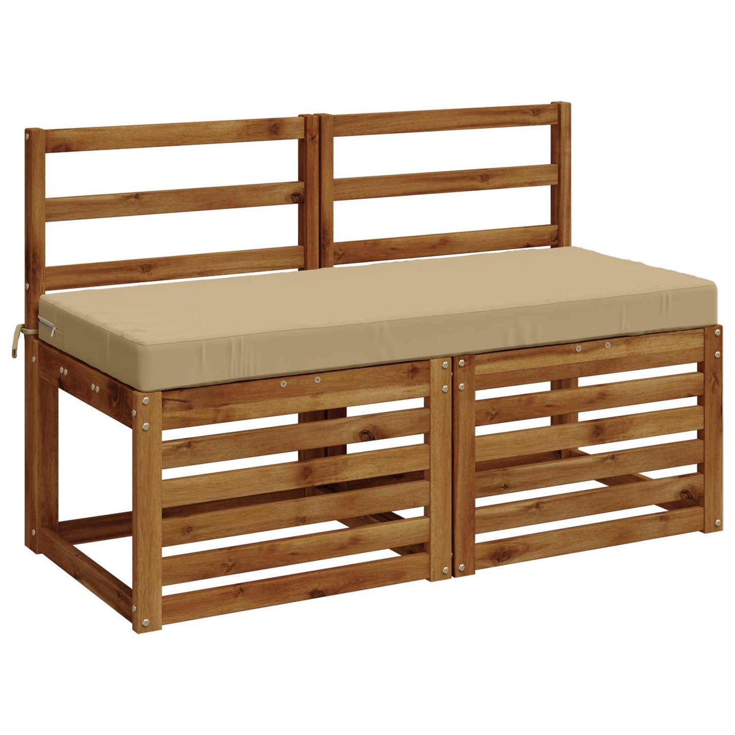 Bænkpude SOEST 100% polyester Beige 110 x 50 x 8 cm