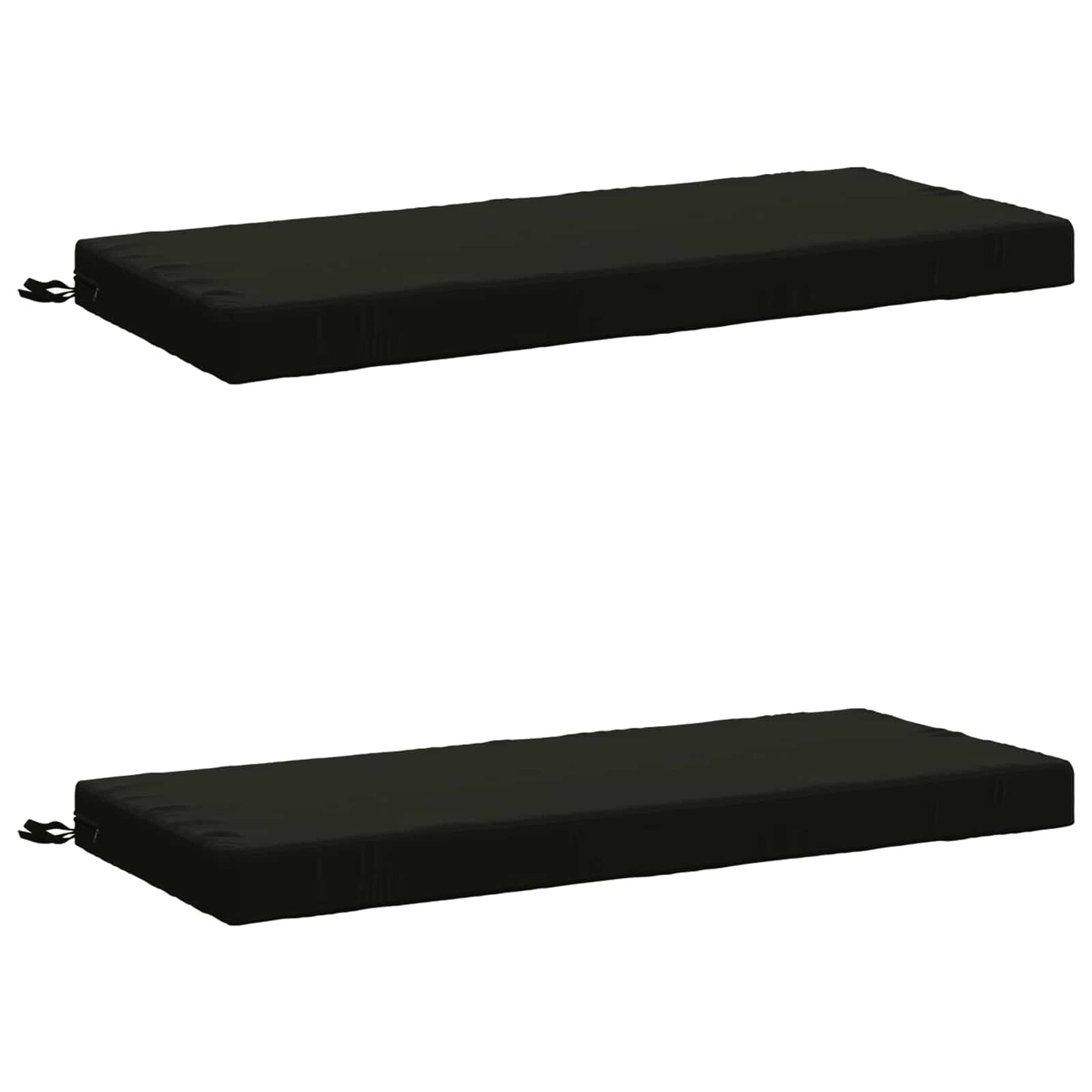 2-delt bænkepude SOEST 2 stk. 100% polyester Sort