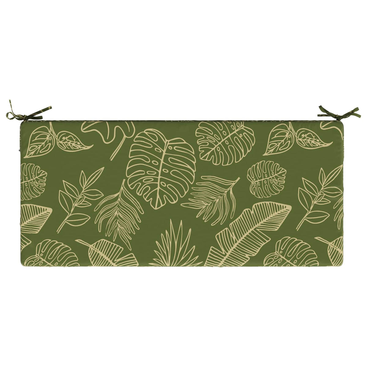 Bænkpude SOEST 100% polyester Bladdesign 110 x 50 x 8 cm