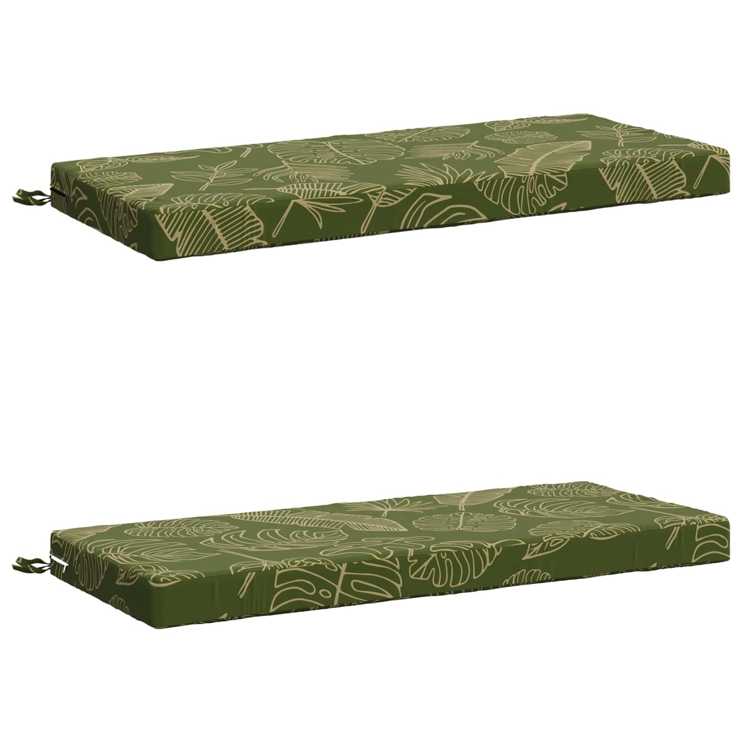 2-delt bænkepude SOEST 2 stk. 100% polyester Bladdesign