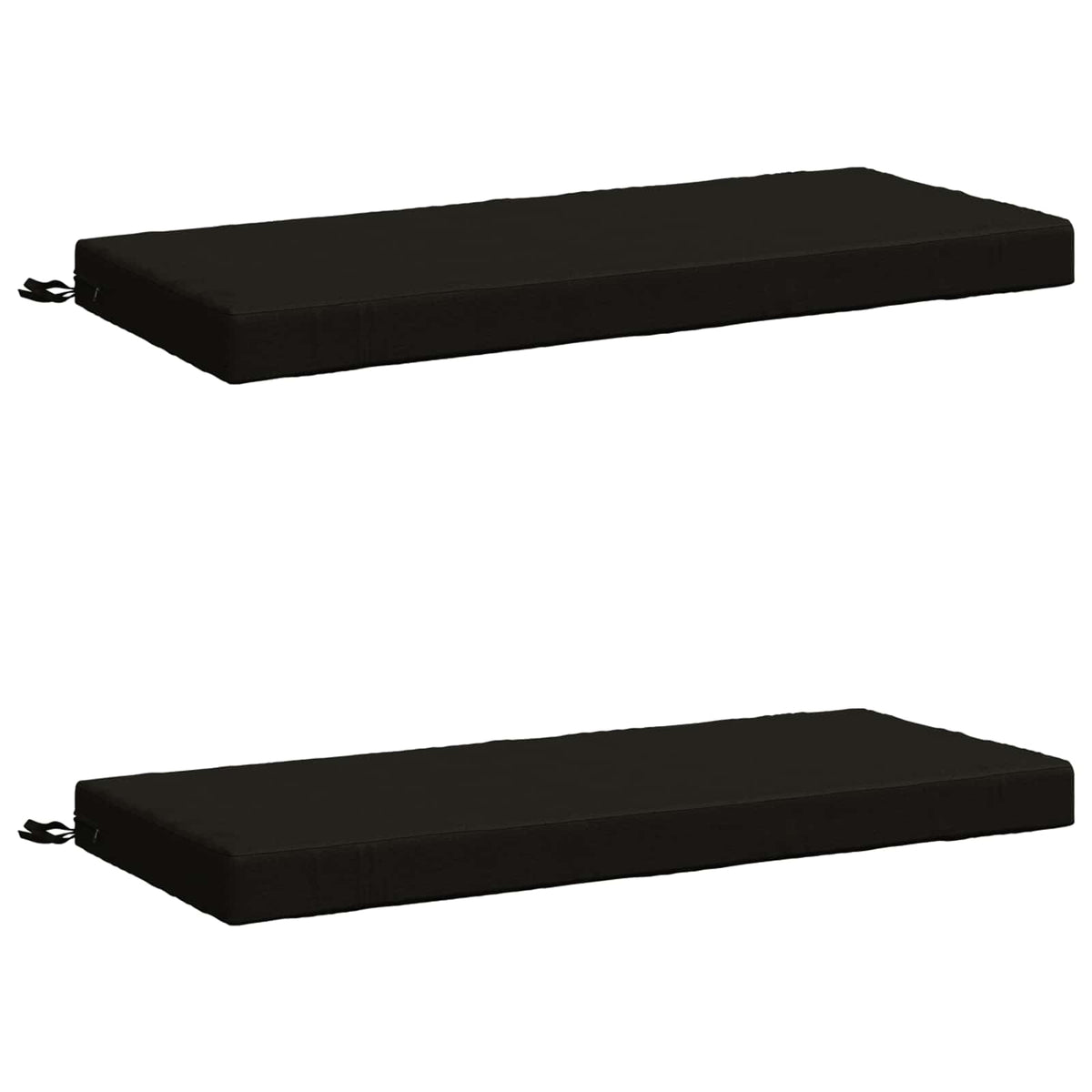 2-delt bænkepude SOEST 2 stk. 100% polyester Sort