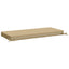 Bænkpude SOEST 100% polyester Beige 120 x 50 x 8 cm