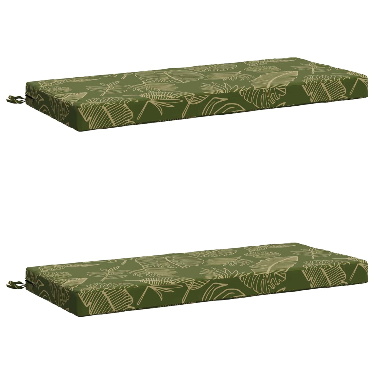 2-delt bænkepude SOEST 2 stk. 100% polyester Bladdesign