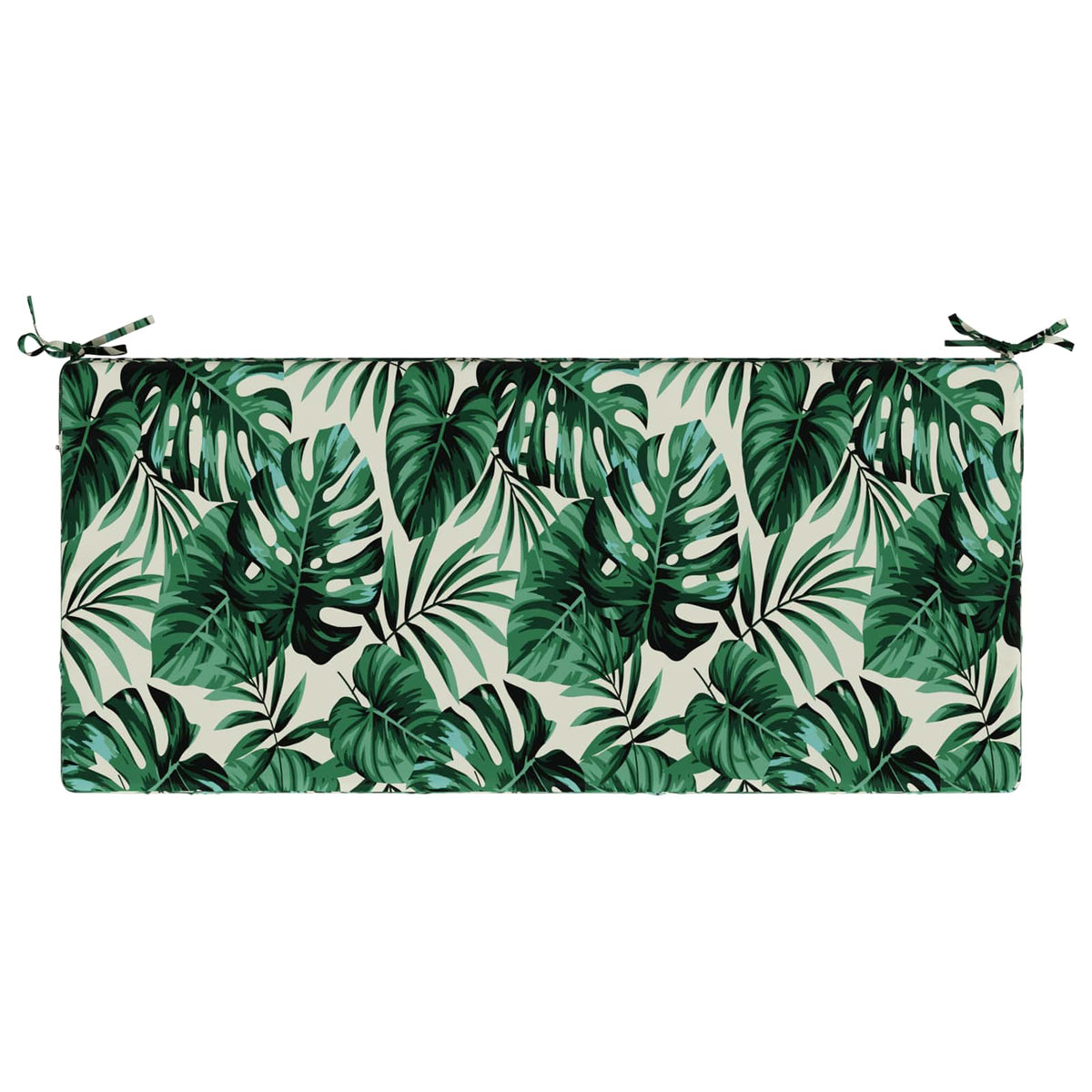 Bænkpude SOEST 100% polyester Bladmønster 120 x 50 x 8 cm