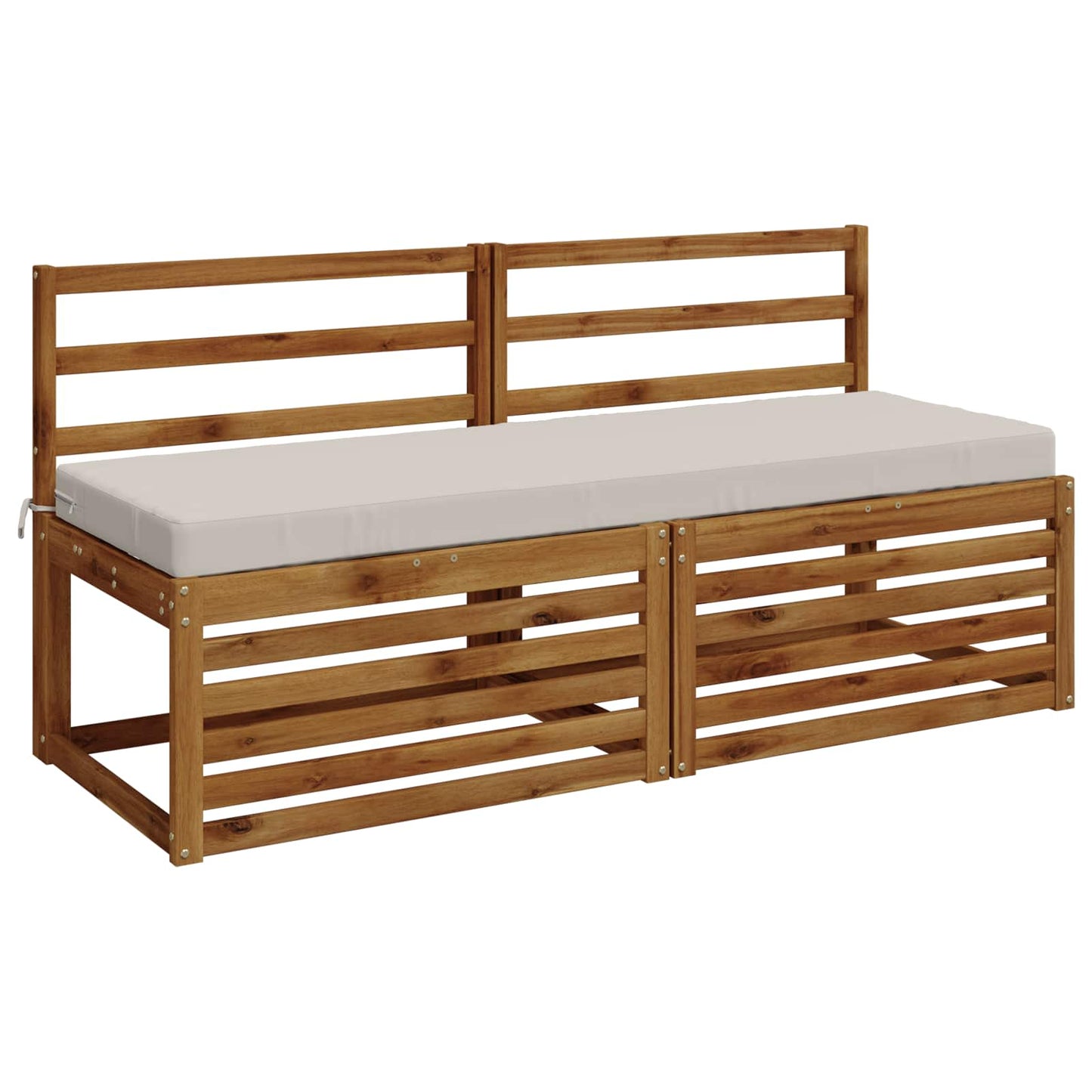 Bænkpude SOEST 100% polyester Hvid 140 x 50 x 8 cm