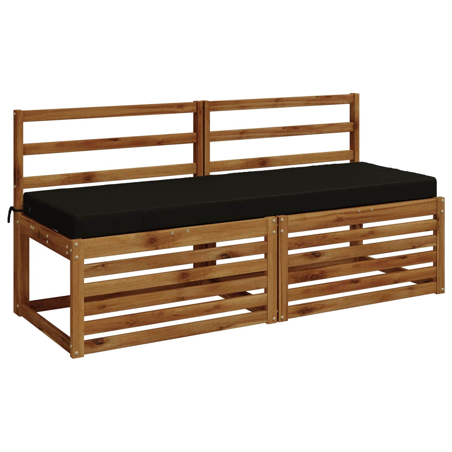 Bænkpude SOEST 100% polyester Sort 140 x 50 x 8 cm