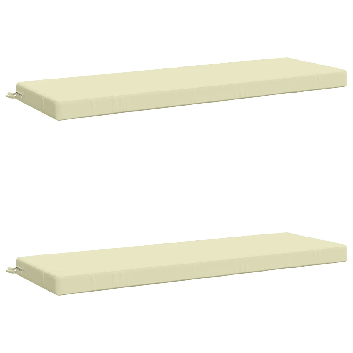 2-delt bænkepude SOEST 2 stk. 100% polyester Cremefarvet