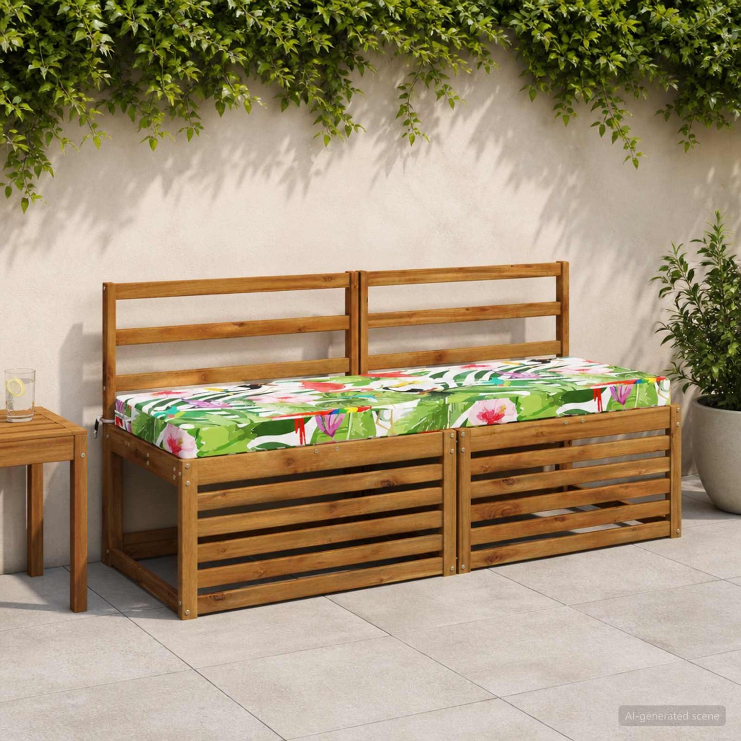 Bænkpude SOEST 100% polyester Flerfarvet 140 x 50 x 8 cm