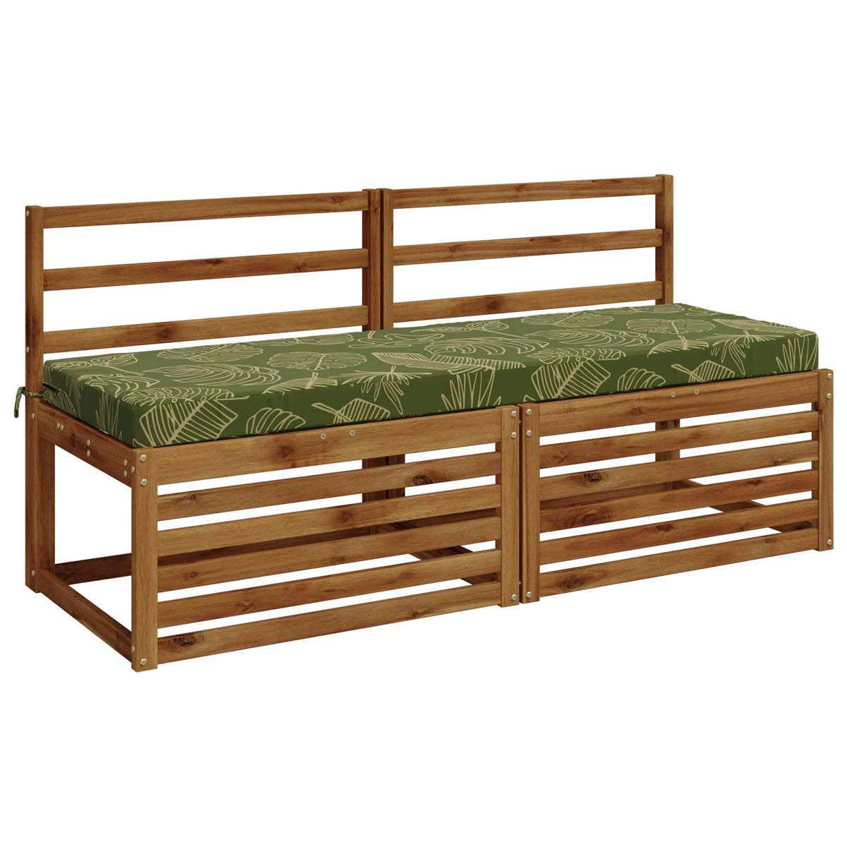 Bænkpude SOEST 100% polyester Bladdesign 140 x 50 x 8 cm