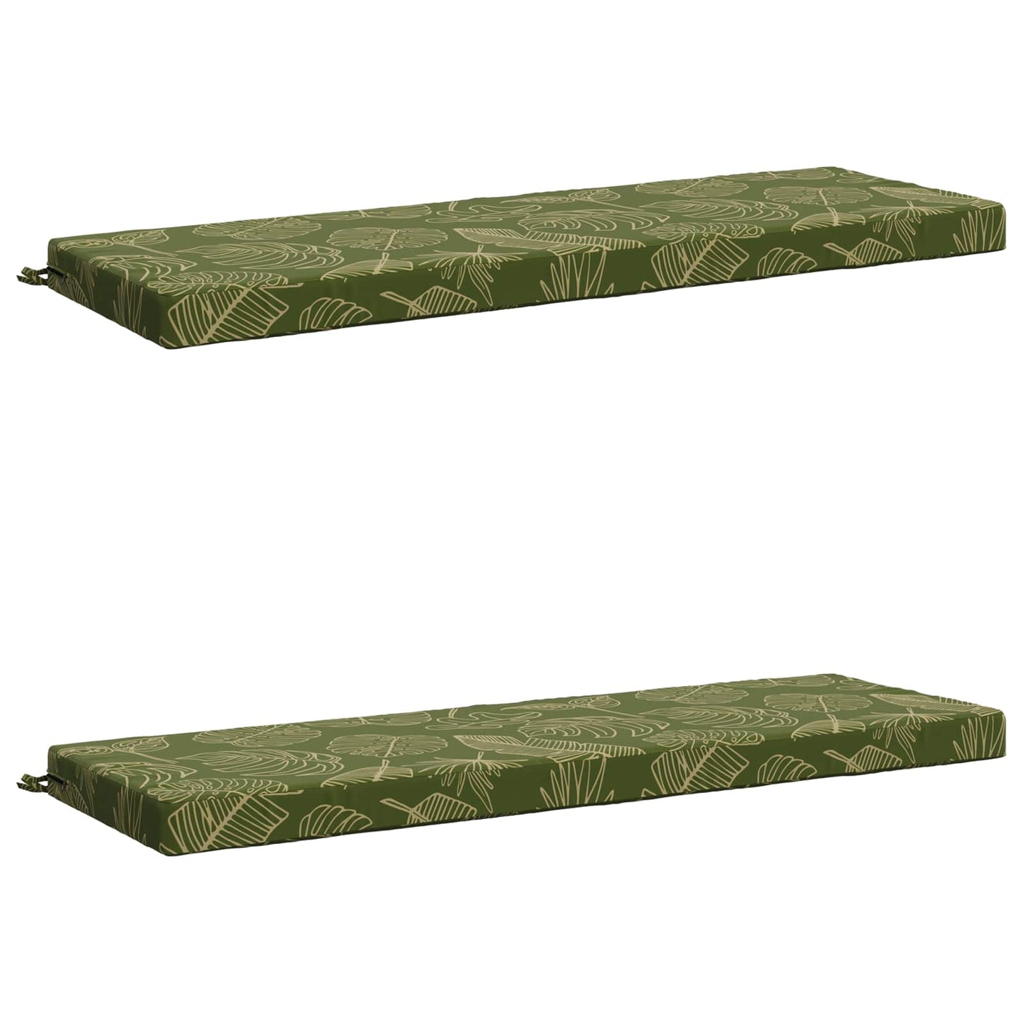 2-delt bænkepude SOEST 2 stk. 100% polyester Bladdesign