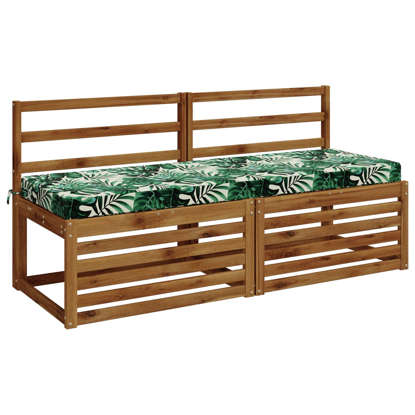 Bænkpude SOEST 100% polyester Bladmønster 140 x 50 x 8 cm