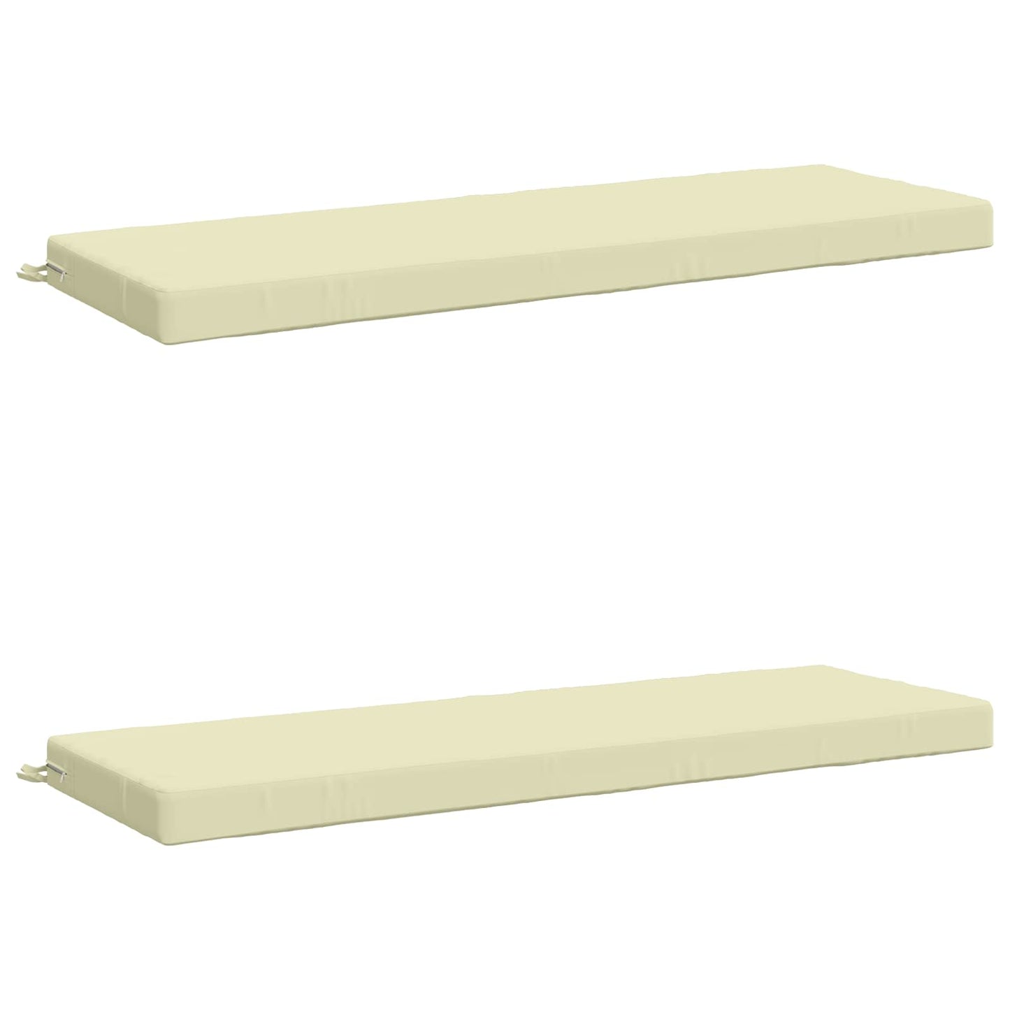 2-delt bænkepude SOEST 2 stk. 100% polyester Cremefarvet