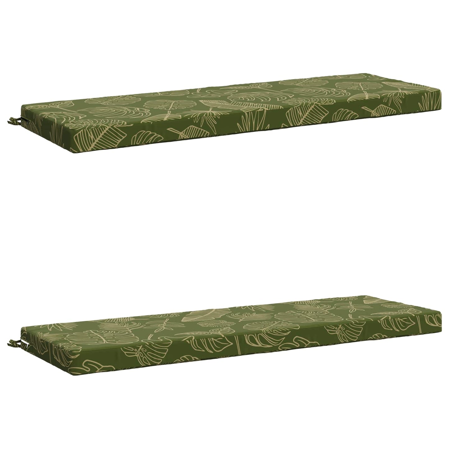 2-delt bænkepude SOEST 2 stk. 100% polyester Bladdesign
