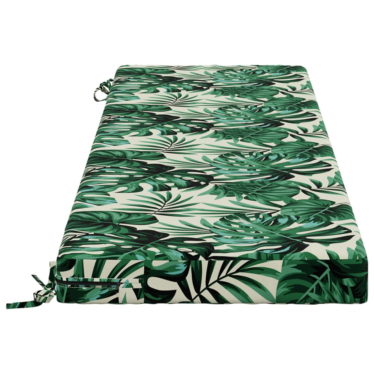 Bænkpude SOEST 100% polyester Bladmønster 150 x 50 x 8 cm