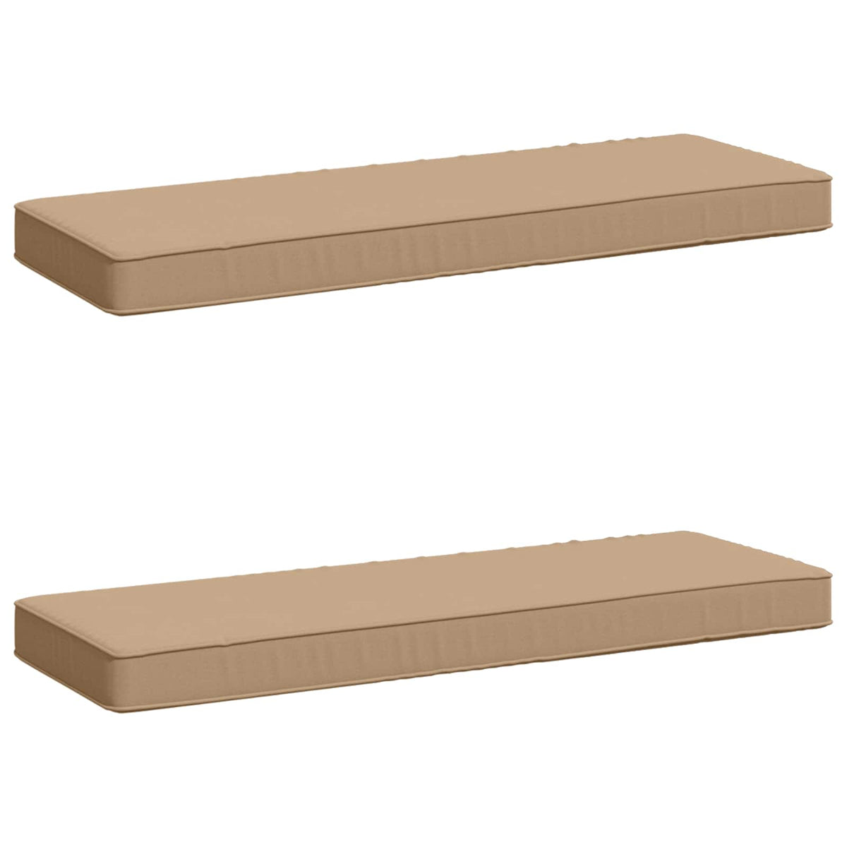 2-delt bænkepude VUGHT 2 pcs 100% polyester Sandfarvet