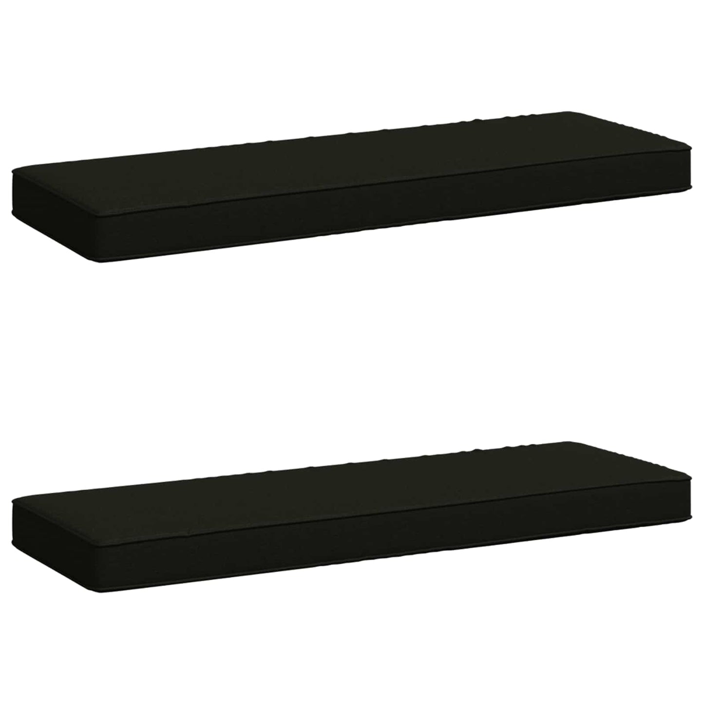 2-delt bænkepude VUGHT 2 pcs 100% polyester Sort 60 x 30 x 5 cm