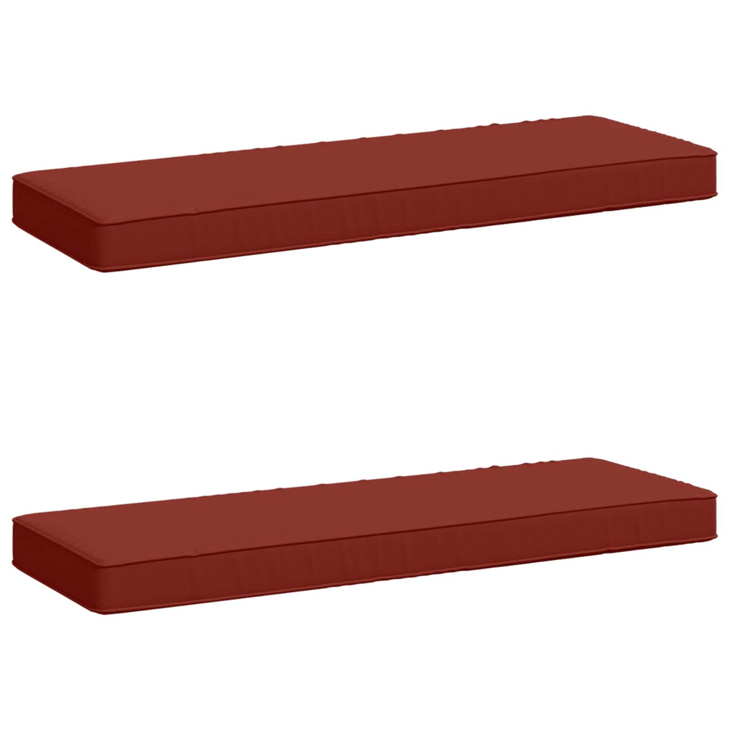 2-delt bænkepude VUGHT 2 pcs 100% polyester Rød 60 x 30 x 5 cm