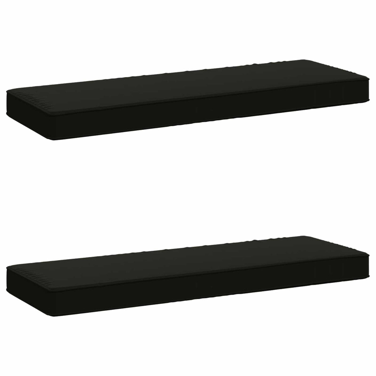 2-delt bænkepude VUGHT 2 pcs 100% polyester Sort 60 x 30 x 5 cm