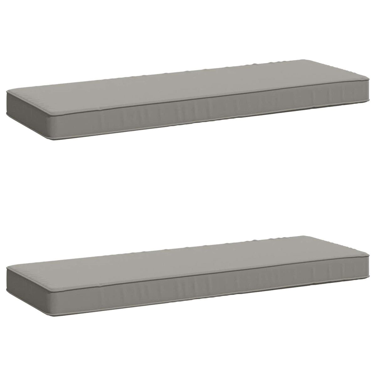 2-delt bænkepude VUGHT 2 pcs 100% polyester Grå 60 x 30 x 5 cm
