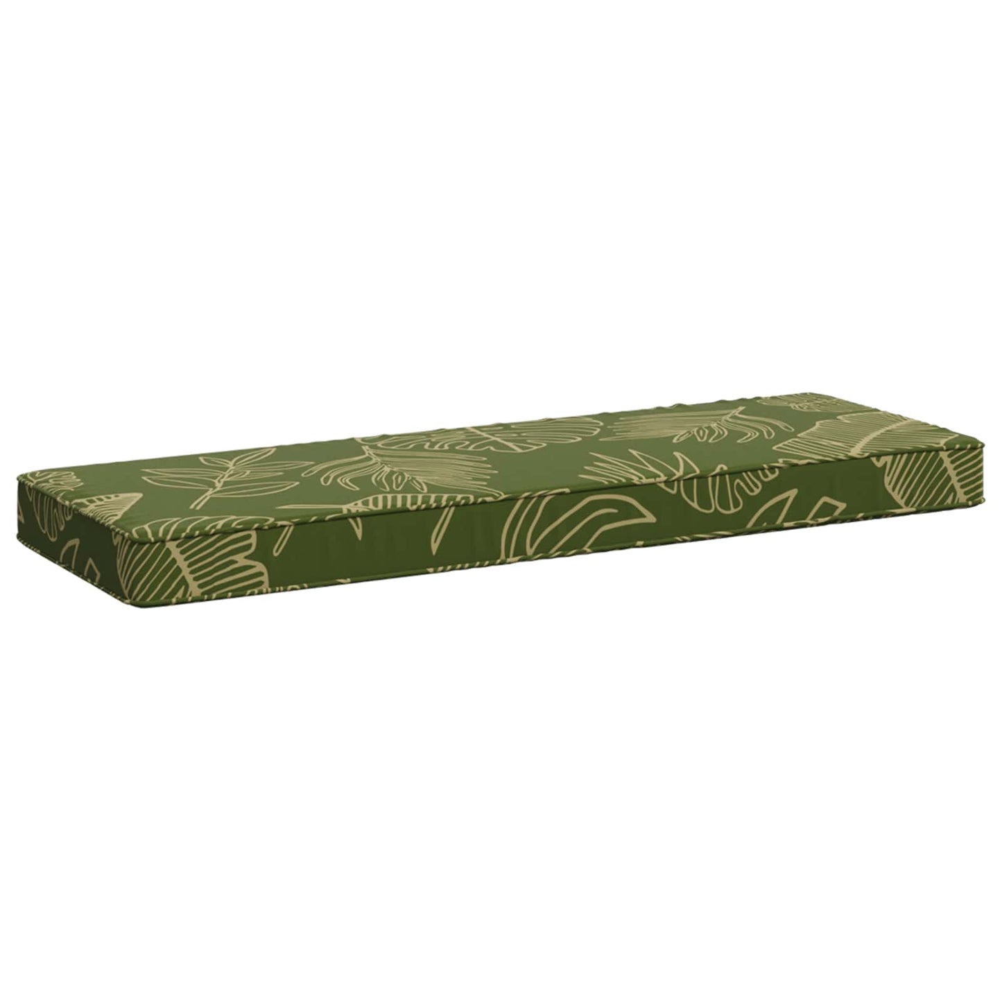 1-delt bænkepude VUGHT 100% polyester Bladdesign 60 x 30 x 5 cm