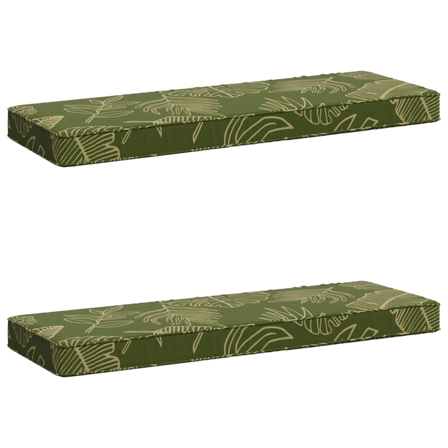 2-delt bænkepude VUGHT 2 pcs 100% polyester Bladdesign