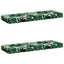 2-delt bænkepude VUGHT 2 pcs 100% polyester Bladmønster