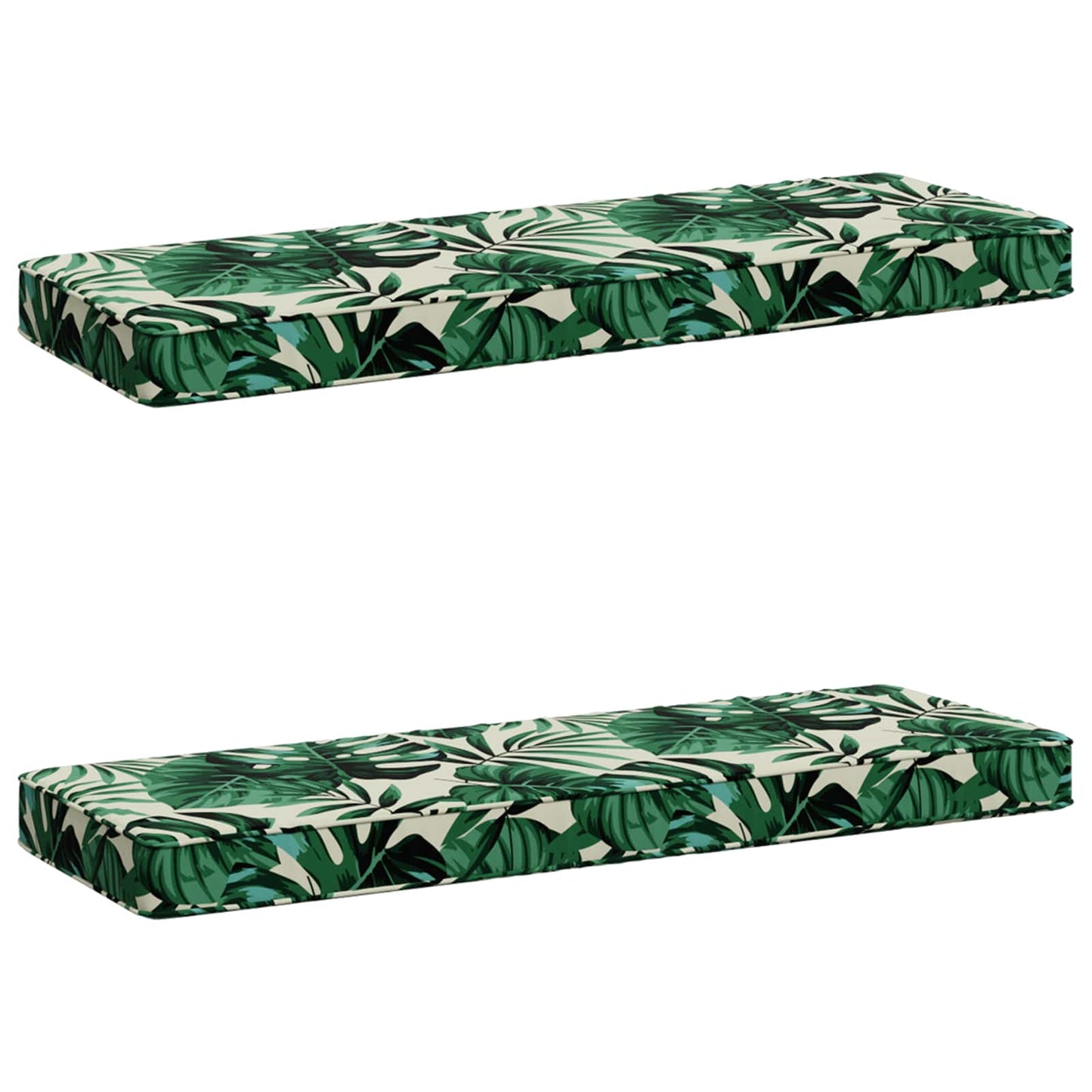 2-delt bænkepude VUGHT 2 pcs 100% polyester Bladmønster