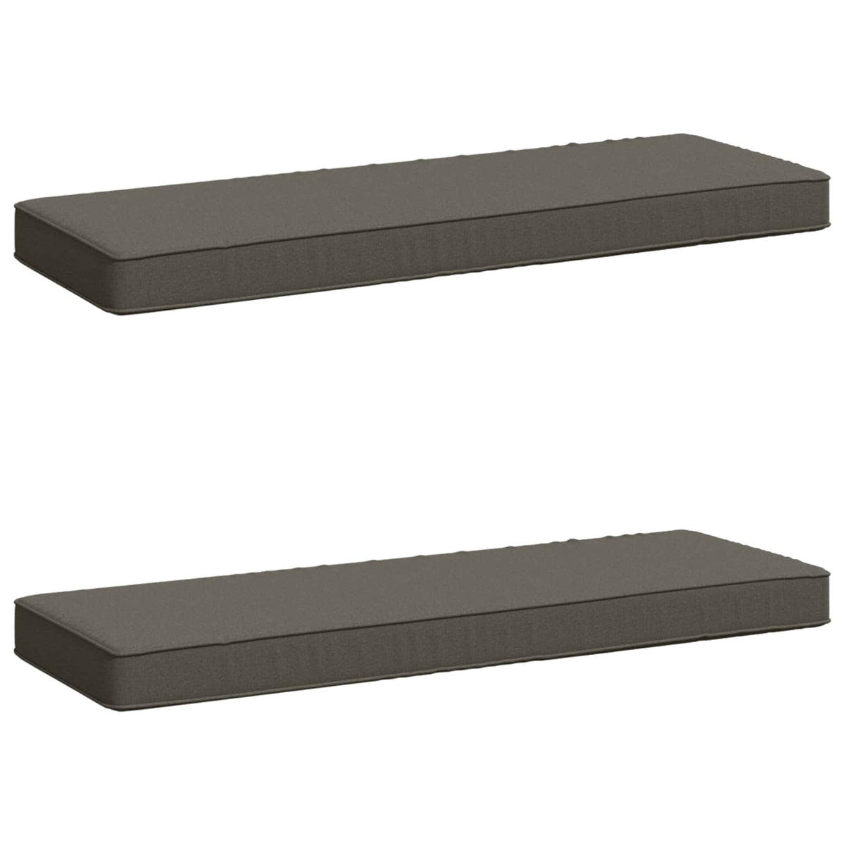 2-delt bænkepude VUGHT 2 pcs 100% polyester Grå 80 x 30 x 5 cm
