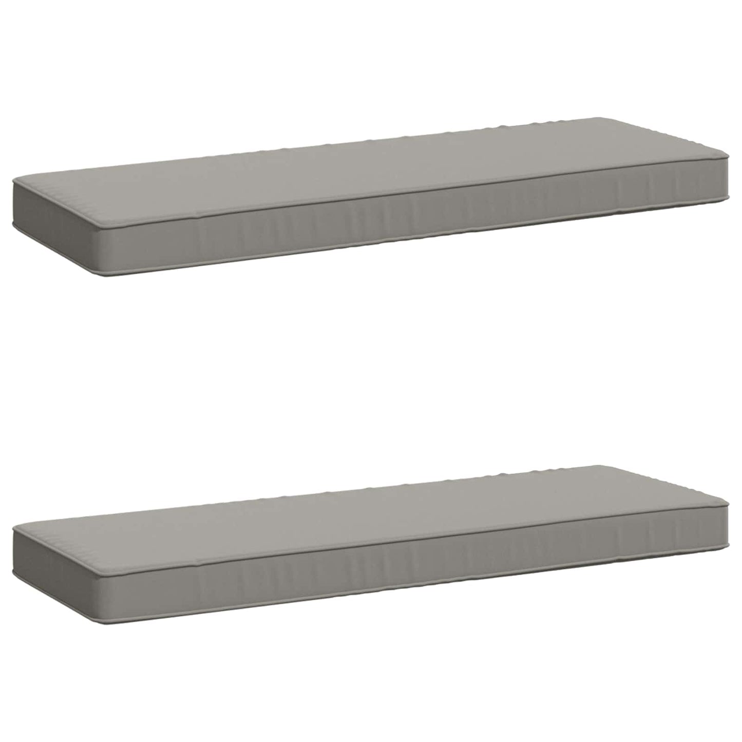 2-delt bænkepude VUGHT 2 pcs 100% polyester Grå 80 x 30 x 5 cm