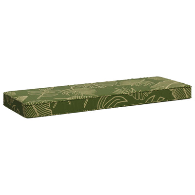 1-delt bænkepude VUGHT 100% polyester Bladdesign 80 x 30 x 5 cm