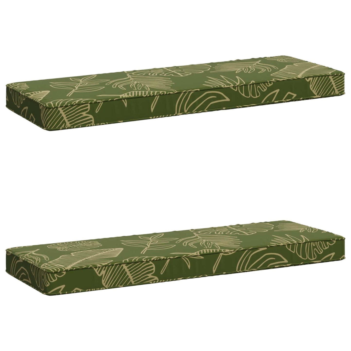 2-delt bænkepude VUGHT 2 pcs 100% polyester Bladdesign