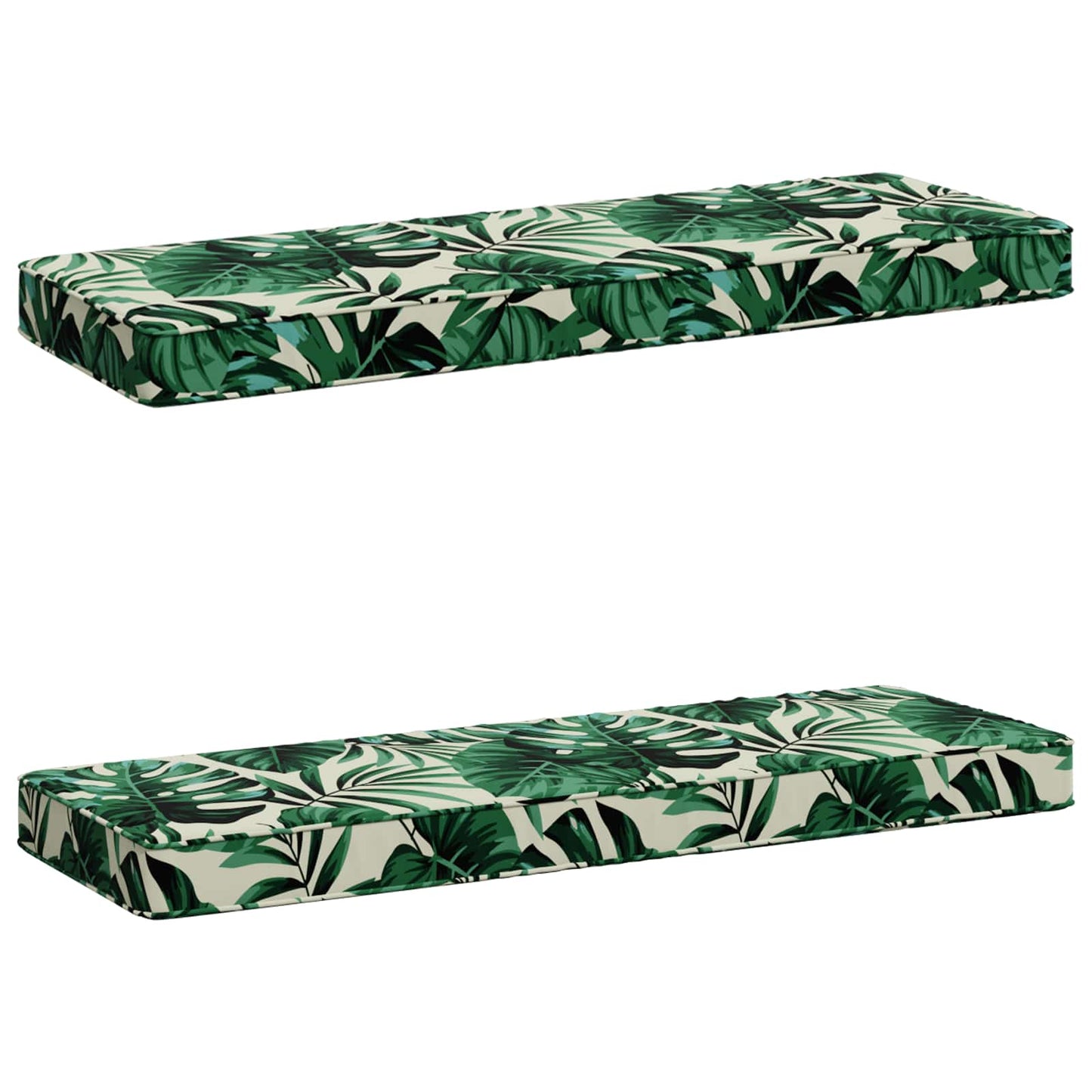 2-delt bænkepude VUGHT 2 pcs 100% polyester Bladmønster