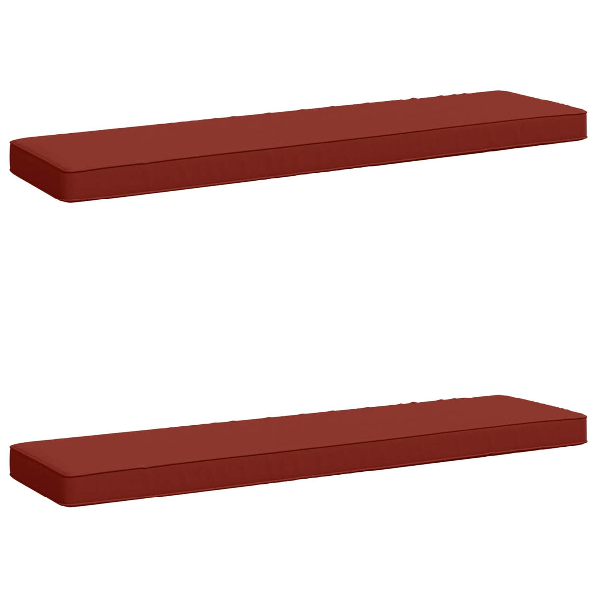 2-delt bænkepude VUGHT 2 pcs 100% polyester Rød 100 x 30 x 5 cm